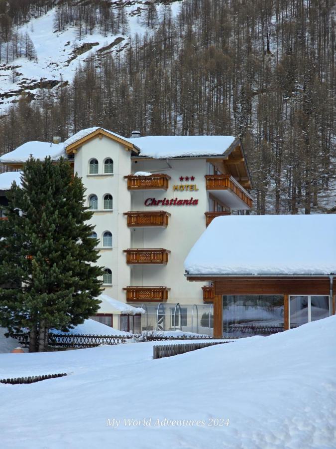 Wellness- Und Schneesporthotel Christiania Saas-Almagell Ngoại thất bức ảnh